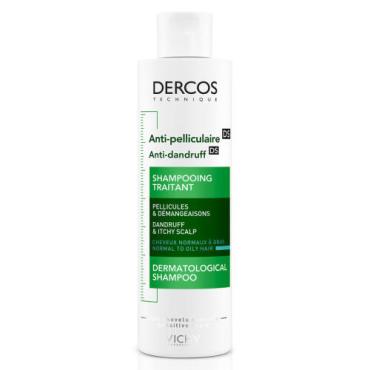 Vichy Dercos Skælshampoo til normal/fedtet hovedbund 200 ml