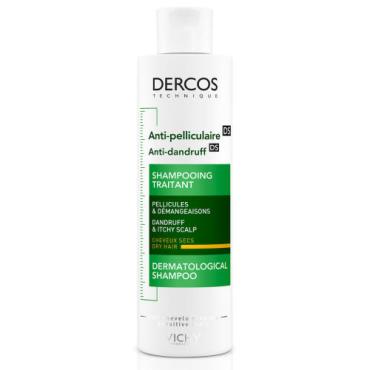 Vichy Dercos Skælshampoo til tør hovedbund 200 ml