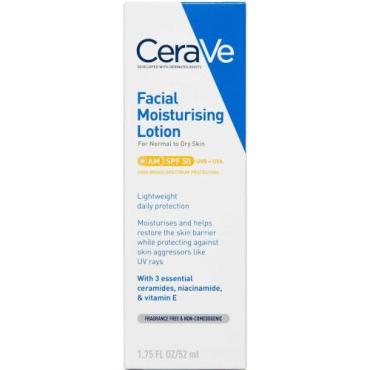 CeraVe fugtgivende ansigtscreme SPF50 52ml