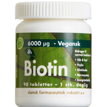 Biotin Vitamin Tabletter 90.stk