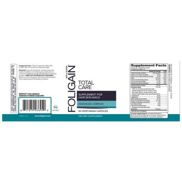 Foligain Total Care Hår, Hud & Negle 60 kapsler